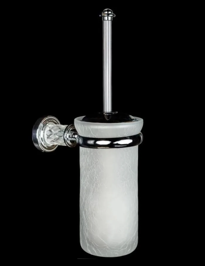 BOHEME Murano Crystal Ершик для унитаза, настенный, хром АТЕЛЬЕ ВАННОЙ КОМНАТЫ. САМАРА
