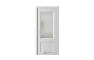 Межкомнатная дверь Mantone 4 RAL7047 стекло 7 ДВЕРЕЙ