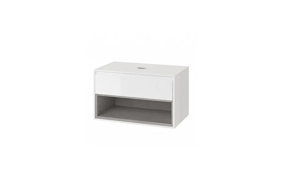 Тумба с раковиной Excellent Tuto 80 см MLEX.0102.800.WHCO МОСПЛИТКА