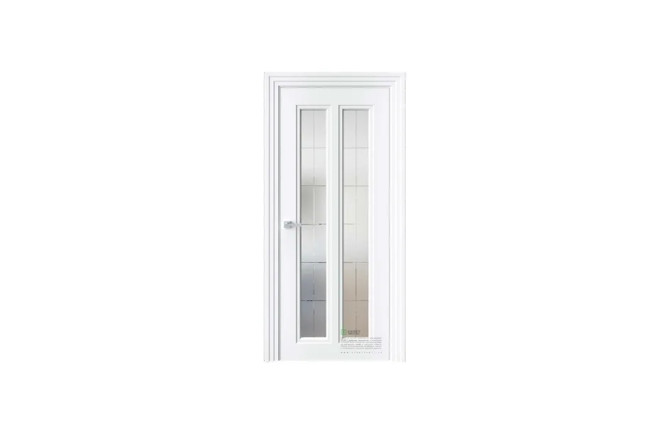 Межкомнатная дверь Novella N21 RAL9003 стекло 7 ДВЕРЕЙ