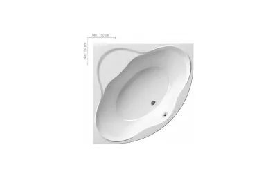 Акриловая ванна Ravak NEW DAY 140x140 см МОСПЛИТКА