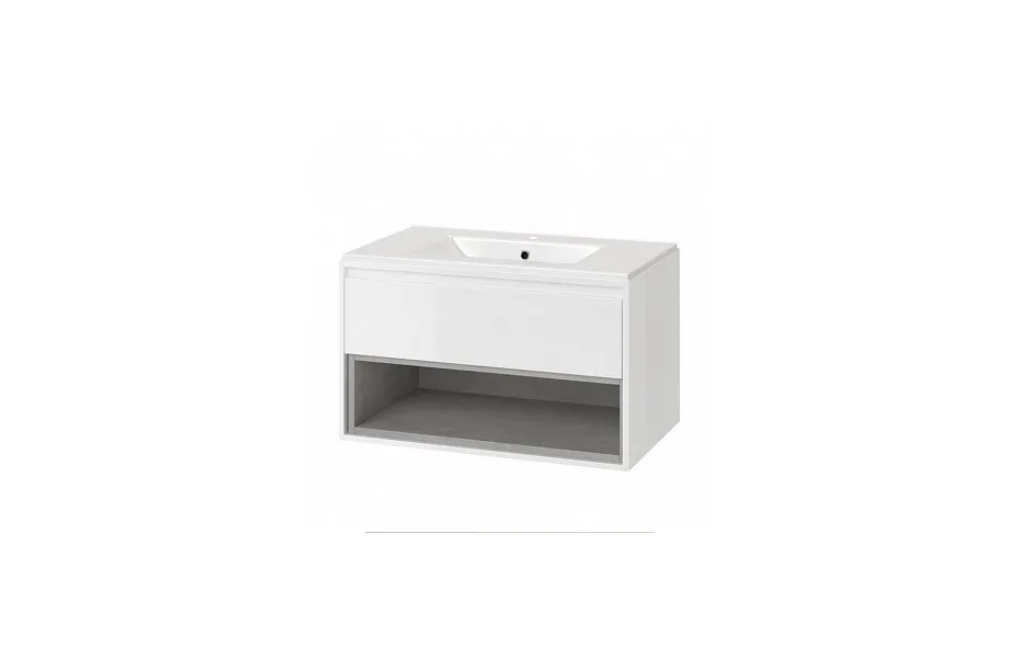 Тумба с раковиной Excellent Tuto 80 см MLEX.0101.800.WHCO МОСПЛИТКА
