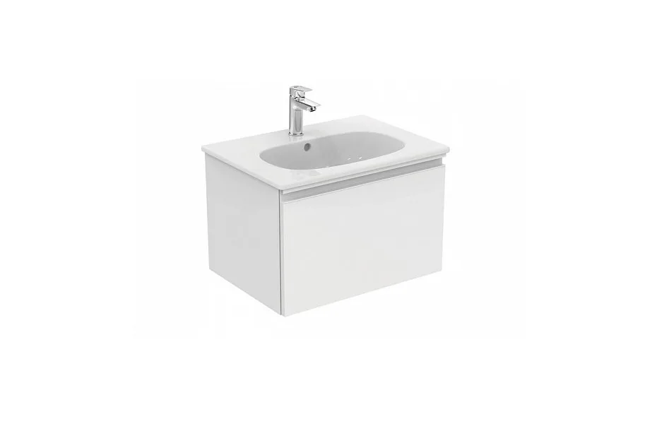 Тумба с раковиной 60 см Ideal Standard Tesi T0046OV белый глянцевый МОСПЛИТКА