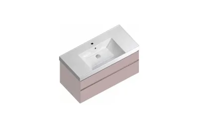 Тумба с раковиной Kerama Marazzi Cubo 100 см CU.100\MAL розовый МОСПЛИТКА