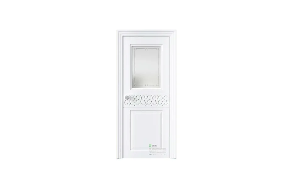 Межкомнатная дверь Novella N26 RAL9003 стекло 7 ДВЕРЕЙ
