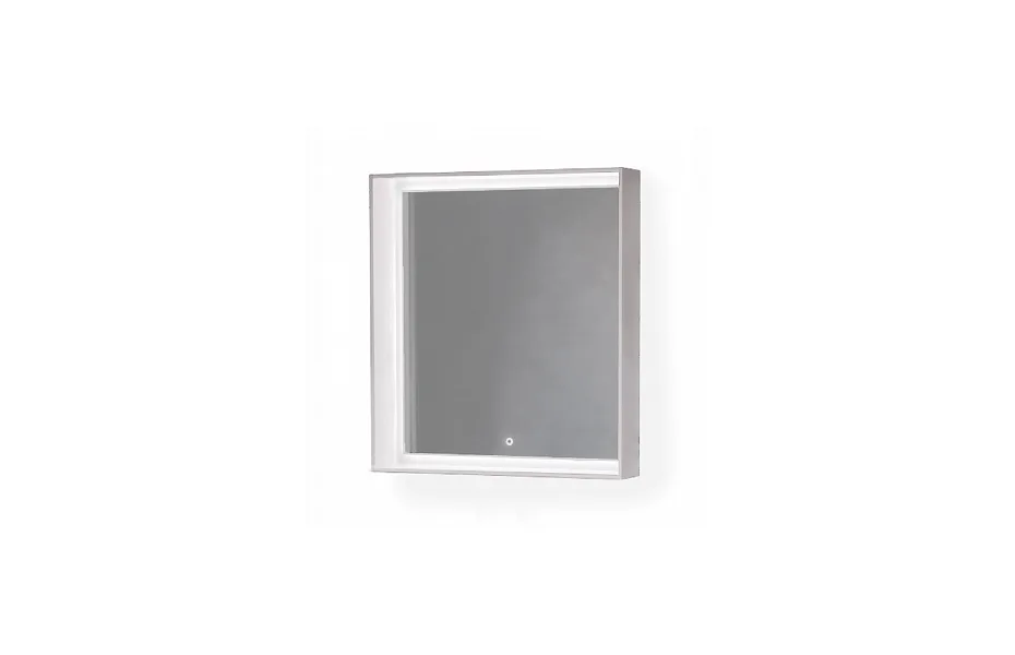 Зеркало Raval Frame Fra.02.75/W, 75 см, с подсветкой, белое МОСПЛИТКА