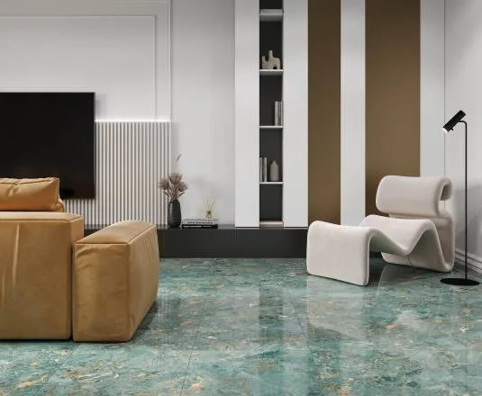 Maestro aqua Керамогранит зеленый Полированный 60x120 LAPARET