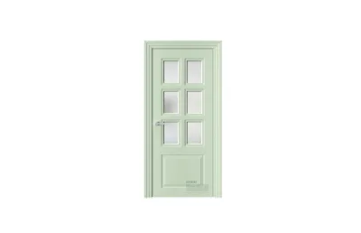 Межкомнатная дверь Novella N19 RAL6019 стекло 7 ДВЕРЕЙ