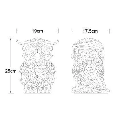 НАСТОЛЬНАЯ ЛАМПА LUCIDE OWL 13505/01/31 MNOGOROZETOK - МНОГОРОЗЕТОК