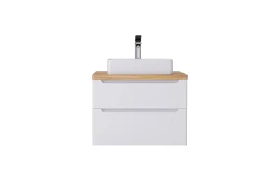 Тумба с раковиной Jorno Wood 80 см wood.01.80/P/W белая МОСПЛИТКА