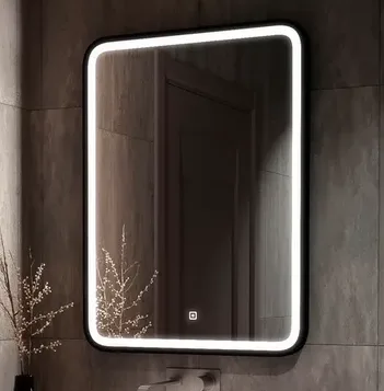 CONTINENT Зеркало "Enjoy Black LED" c подсветкой АТЕЛЬЕ ВАННОЙ КОМНАТЫ. САМАРА