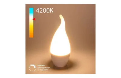 ЛАМПА СВЕТОДИОДНАЯ ДИММИРУЕМАЯ ELEKTROSTANDARD E14 7W 4200K МАТОВАЯ BLE1450 A063764 МОСПЛИТКА