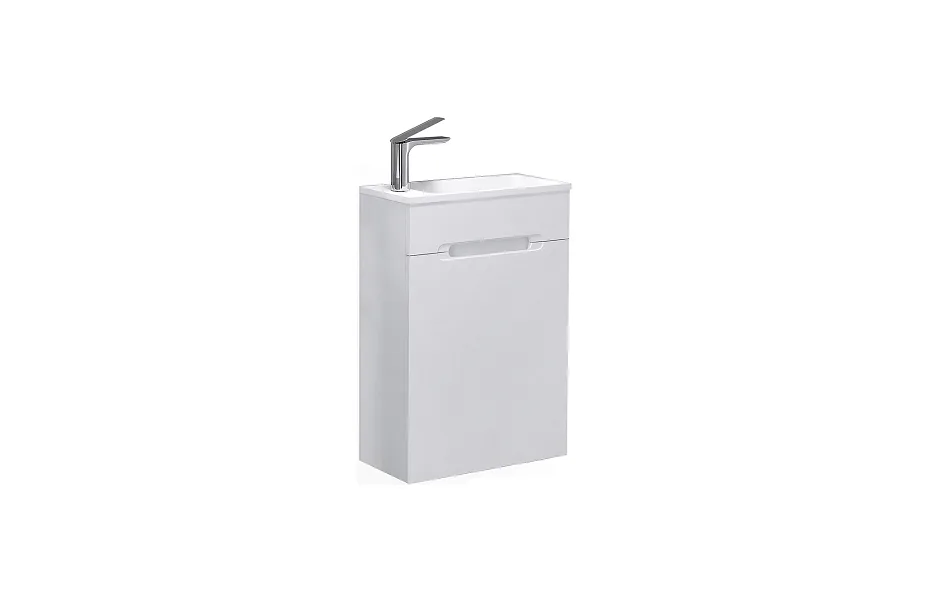 Тумба с раковиной Jorno Modul 60 см Mol.01.60/P/W/JR белая МОСПЛИТКА
