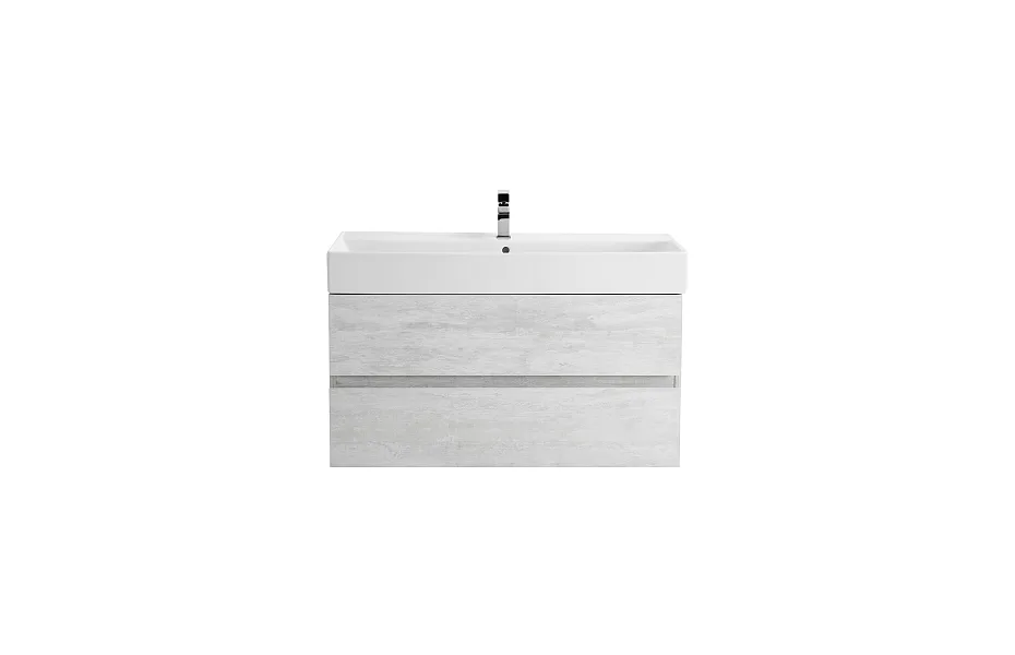 Тумба с раковиной Cezares Molveno 46 100 см MOLVENO 46-100-2C-SO-LB legno bianco МОСПЛИТКА
