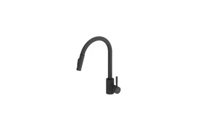 Смеситель для кухонной мойки Dorff Logic D3007522 черный матовый МОСПЛИТКА