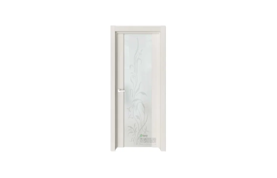 Межкомнатная дверь Elegance E2G Ясень жемчуг стекло 6 7 ДВЕРЕЙ
