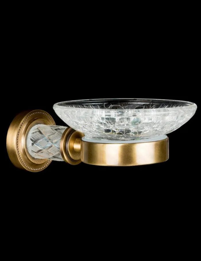 BOHEME Murano Crystal Мыльница, бронза АТЕЛЬЕ ВАННОЙ КОМНАТЫ. САМАРА