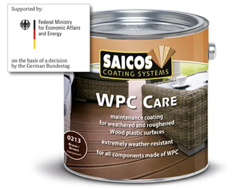 Покрытие WPC Pflege для ДПК SAICOS. МАСЛА, КРАСКИ, КЛЕЙ