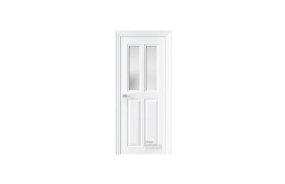 Межкомнатная дверь Novella N23 RAL9003 стекло 7 ДВЕРЕЙ
