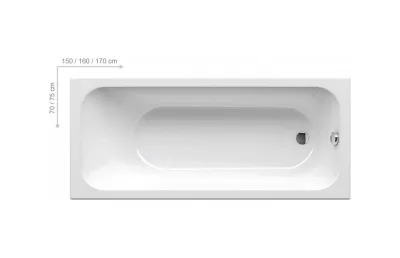 Акриловая ванна Ravak CHROME 160х70 см МОСПЛИТКА