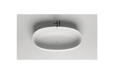 Ванна из искусственного камня 169х87 см Salini Luce 100121M белая МОСПЛИТКА