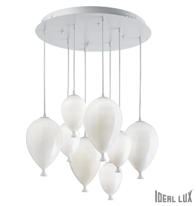 Люстра Ideal Lux Clown SP8 BIANCO ЭСТЕТИКА СВЕТА