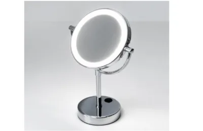 K-1005 Зеркало с LED-подсветкой двухстороннее, стандартное и с 3-х кратным увеличением АКВАМЕТРИЯ