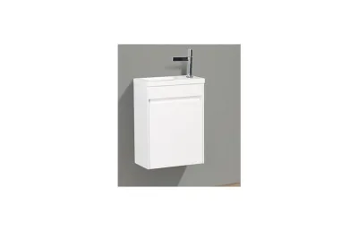 Тумба с раковиной подвесная BelBagno PIETRA MINI-400-1A-SO-BL-R 40 см Bianco Lucido МОСПЛИТКА