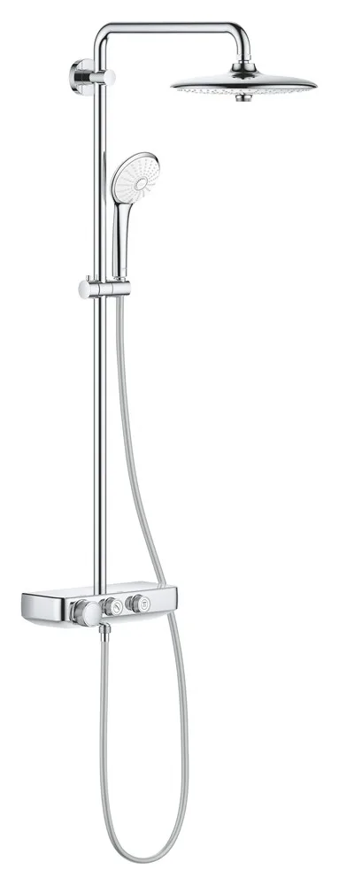 GROHE Euphoria SmartControl 260 MONO Душевая система с термостатом, настенный монтаж, полочка, 2 кнопки управления, Хром АТЕЛЬЕ ВАННОЙ КОМНАТЫ. САМАРА