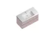 Тумба с раковиной Kerama Marazzi Cubo 100 см CU.100\MAL розовый МОСПЛИТКА
