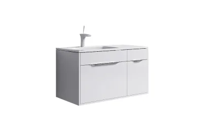 Тумба с раковиной Aqwella Malaga 90 см Mal.01.09 L/R, белая МОСПЛИТКА