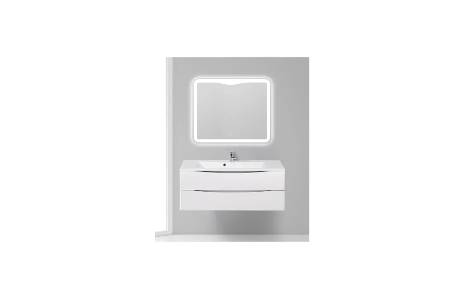 Тумба с раковиной BelBagno Marino MARINO-1200-2C-SO-BO-P, 120 х 45 х 55 см, Bianco Opaco - белый матовый МОСПЛИТКА