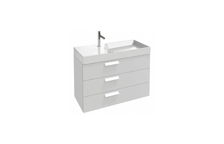 Тумба с раковиной Jacob Delafon Rythmik 100 см EB1310-N18 белый МОСПЛИТКА
