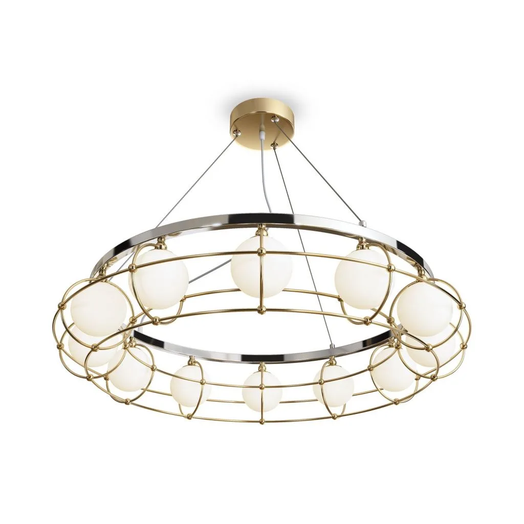Подвесная люстра Maytoni Carcass MOD312PL-12GCH MAYTONI
