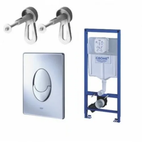 GROHE RAPID SL 3 в 1 Инсталляция для подвесного унитаза с кнопкой (комплект ) GROHE (Германия) АКВАРИУМ