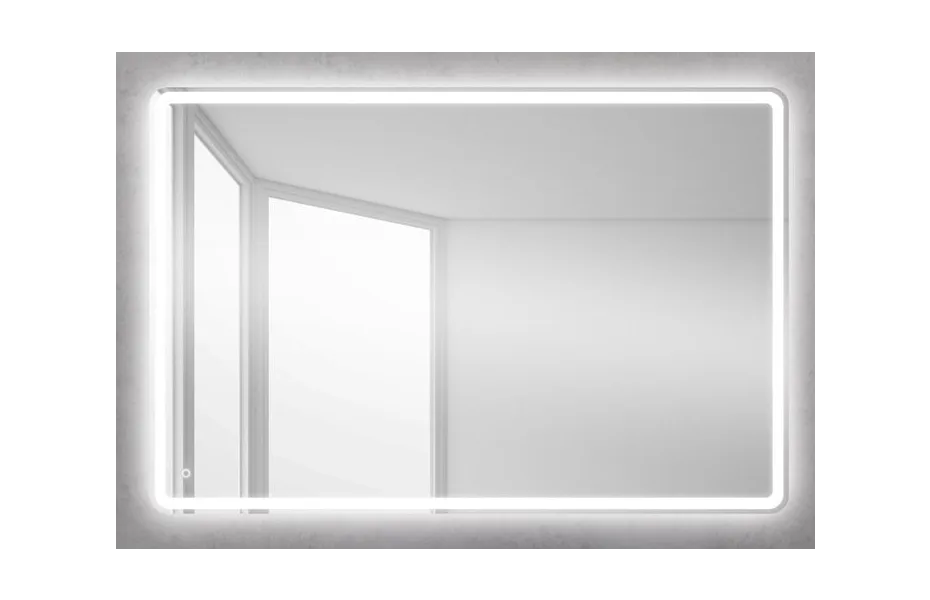 BELBAGNO Зеркало со встроенным светильником и кнопочным выключателем SPC-MAR-1200-800-LED-BTN, 12W, 220-240 АТЕЛЬЕ ВАННОЙ КОМНАТЫ. САМАРА