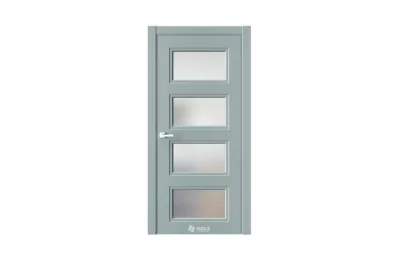Neo Classic N8 Лунный RAL7042 стекло 7 ДВЕРЕЙ