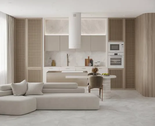 Titan white Керамогранит cтруктурный 60x120 LAPARET