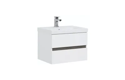 Комплект мебели для ванной Aquanet Беркли 60 см 254289, белый, дуб МОСПЛИТКА
