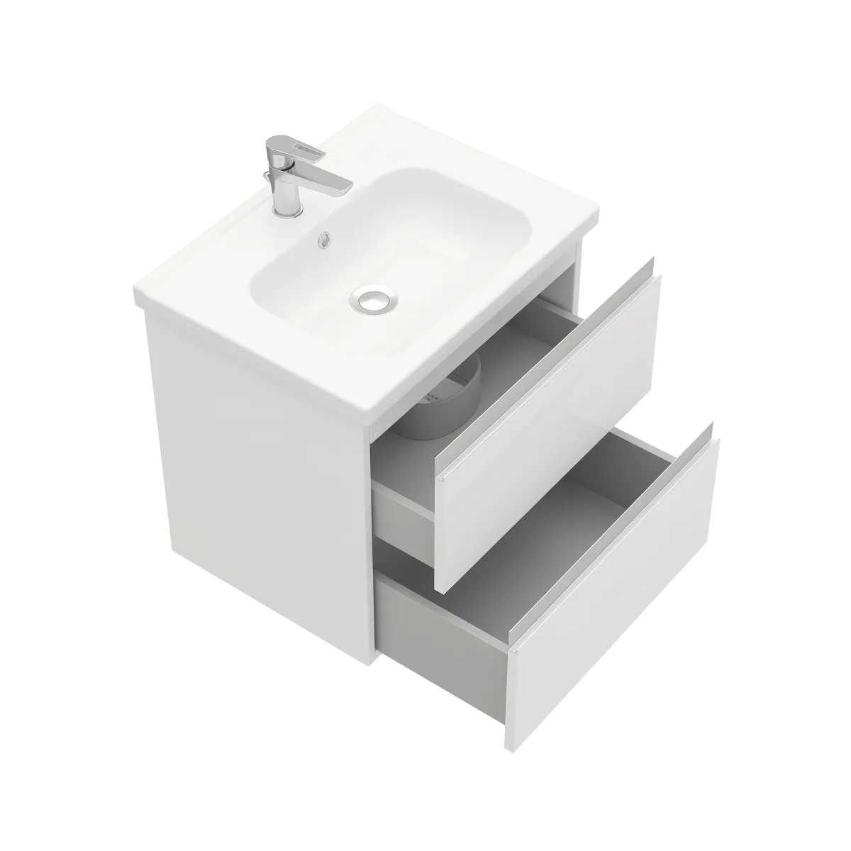 Тумба подвесная ELECTRA 70 под умыв-к Creavit Ideal 70, белый глянец, LE-WCAB-70-01 56,50x66,60 LAPARET