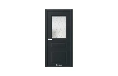 Neo Classic N12 Черный RAL9005 стекло 7 ДВЕРЕЙ