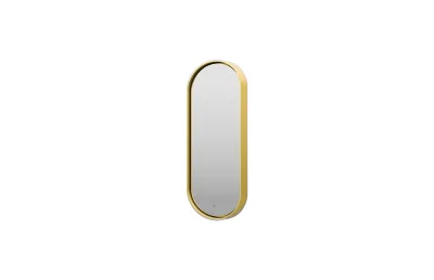 Зеркало Brevita Saturn 50 см SAT-Dro1-050-gold с подсветкой, золото МОСПЛИТКА