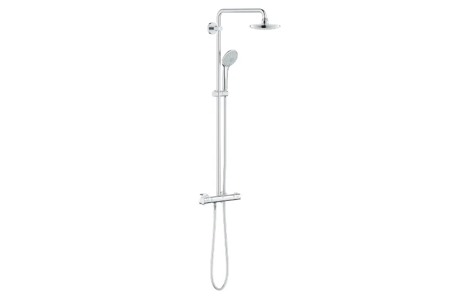 GROHE Euphoria 180 E Душевая система с термостатом для душа настенного монтажа, эргономичные рукоятки, верхний душ Euphoria Cosmopolitan 180 (27491) с поворотным кронштейном, ручной душ Euphoria 110 Massage (27221) АТЕЛЬЕ ВАННОЙ КОМНАТЫ. САМАРА