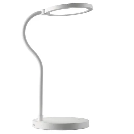 НАСТОЛЬНАЯ ЛАМПА (UL-00003338) UNIEL TLD-553 WHITE/LED/400LM/4500K/DIMMER/USB MNOGOROZETOK - МНОГОРОЗЕТОК