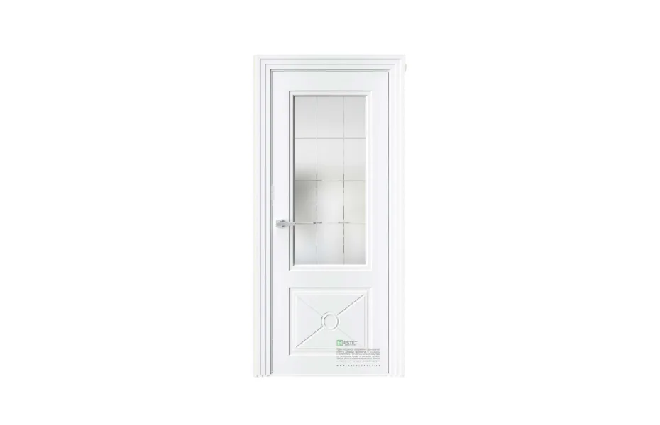 Межкомнатная дверь Novella N4 Висконт RAL9003 стекло 7 ДВЕРЕЙ