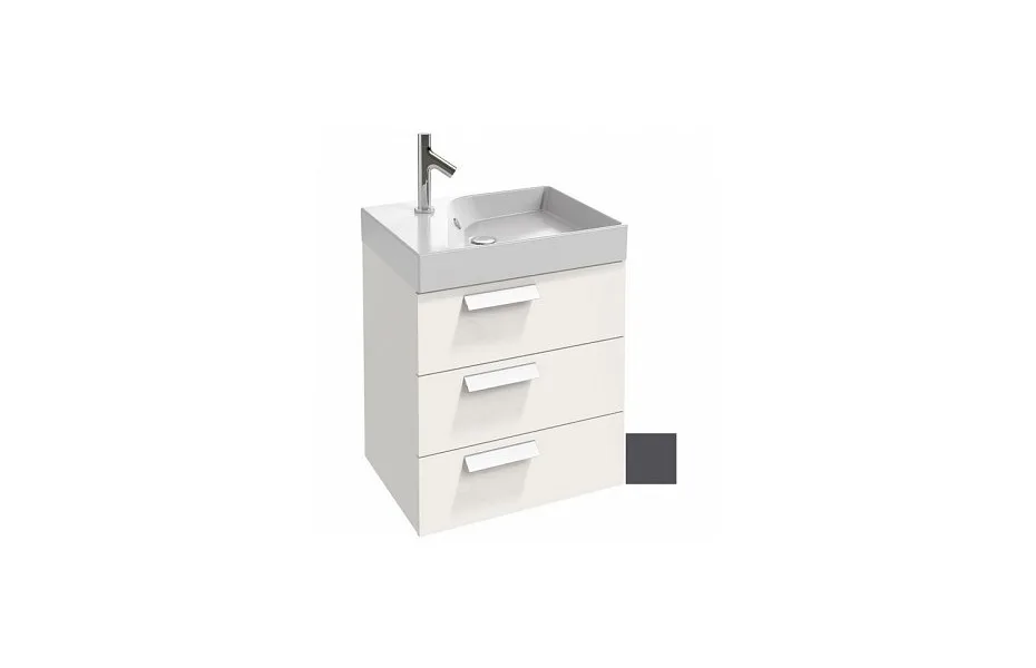 Тумба с раковиной Jacob Delafon Rythmik 60 см EB1307-N14 серый антрацит МОСПЛИТКА