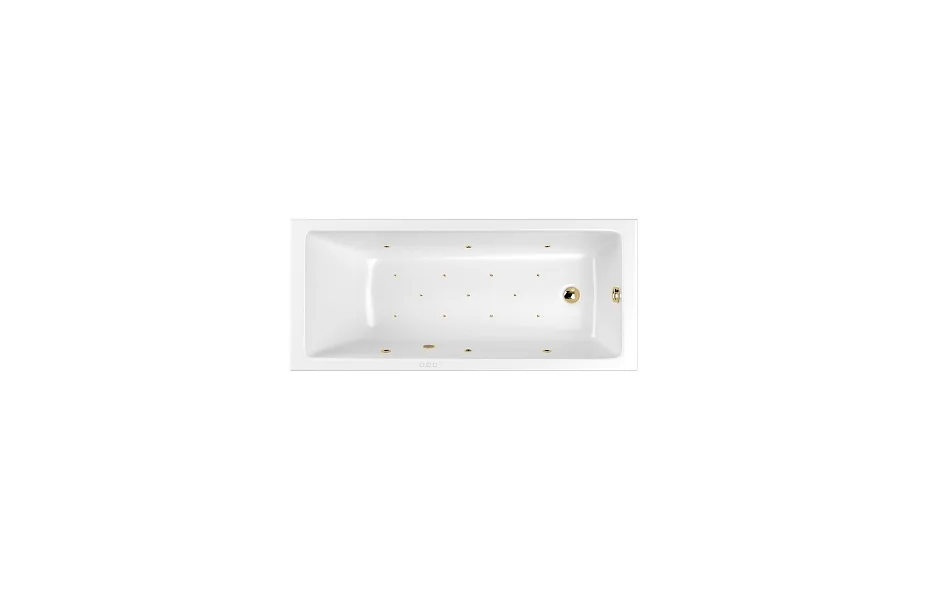 Акриловая ванна 170х75 см Whitecross Wave Slim Relax 0111.170075.100.RELAX.GL с гидромассажем МОСПЛИТКА