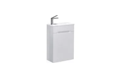 Тумба с раковиной Jorno Modul 60 см Mol.01.60/P/W/JR белая МОСПЛИТКА