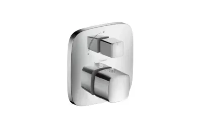 Термостат с запорным вентилем Hansgrohe PuraVida хром 15775000 АКВАМЕТРИЯ