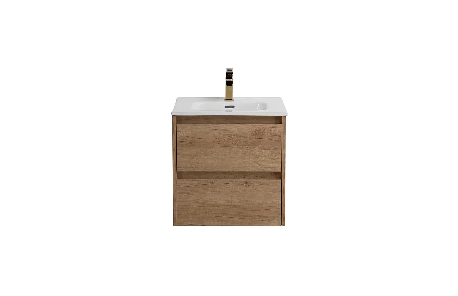 Тумба с раковиной BelBagno Kraft 50 см KRAFT-500-2C-SO-RNN rovere nebrasca nature МОСПЛИТКА